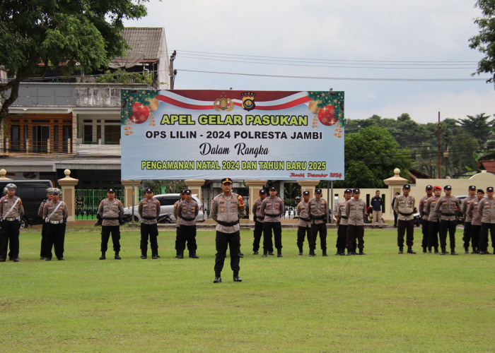 Pengamanan Ketat Ibadah Natal di Kota Jambi, Ratusan Personel Diterjunkan