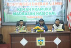 Ka. Kwarda Gerakan Pramuka Jambi Lepas Konda Jambi untuk KPMN Tahun 2024