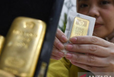 Harga Emas Batangan Antam Turun Menjadi Rp1.414.000 per Gram