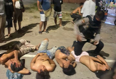 Tim Serigala Kota Polresta Jambi Tangkap 6 Anggota Geng Motor Bersenjata Tajam