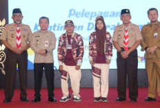 Al Haris Lepas Kontingen Perkemahan Pramuka Berkebutuhan Khusus Tingkat Nasional