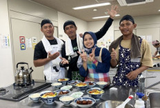 Pekerja Indonesia di Jepang Menggelar Demo Masak Kuliner Nusantara