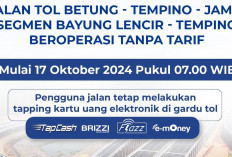 Tol Bayung Lencir-Tempino Gratis Mulai 17 Oktober, Ini Syaratnya