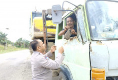 Polsek Cegah Masuknya Alat Berat 