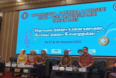 Bunda PAUD Provinsi Jambi Hadiri Pawai Deville PORSENI IGTKI PGRI ke-X