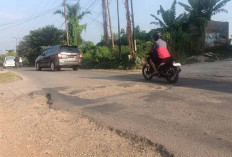 Lobang Jalan Dikeluhkan Warga