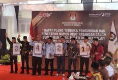 Tetapkan Nomor Urut Peserta Pilkada Ulang 2025