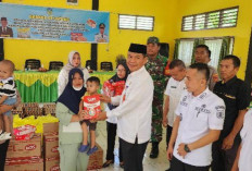 Camat Pauh Beri Bantuan Makanan Bergizi