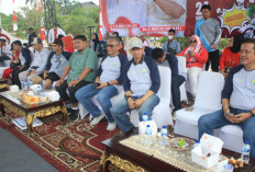 Semarak Jalan Santai HUT RI ke79 di Pemprov Jambi, SKK Migas PetroChina Berikan Doorprize