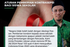 Beredar di Group WA Ajakan PUI Tolak PP No 28 Tahun 2024 yang Mengatur Pemberian Kondom bagi Siswa 