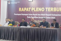 KPU Tebo Gelar Rapat Pleno Penetapan Calon Bupati Terpilih Pilkada Tahun 2024