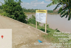 Sempat Disorot, Proyek Rehabilitasi Tanggul Sungai dan Jalan di Pagar Puding Tetap Dilanjutkan