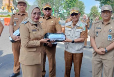 Sri : Menghargai Jasa Pejuang Kemerdekaan, Pj Walikota Jambi Bagikan Bendera Gratis