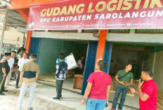 Gudang Logistik Dikawal Ketat