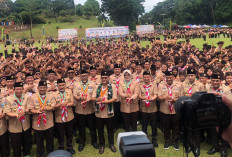Ka. Kwarnas Pimpin Langsung Apel Besar Hari Pramuka ke-64 Tingkat Kwarda Jambi