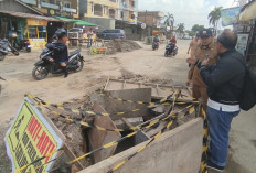 Pekerjaan Jalan Raden Wijaya Kebun Kopi Terkendala Jaringan City Gas