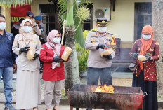 Polresta Jambi Musnahkan Barang Bukti Narkotika 