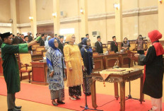 DPRD Tanjabtim Gelar Paripurna Pengambilan Sumpah dan Janji Pimpinan DPRD Masa Bakti 2024-2029