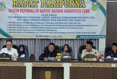 DPRD Tebo Gelar Rapat Paripurna Penyampaian Nota Pengantar 4 Ranperda