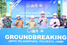 Polda Jambi Melaksanakan Kegiatan Ground Breaking SPPG Serentak 