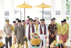 Penyambutan Bupati Bambang Bayu Suseno dan Wakil Bupati Junaidi H. Mahir di Kantor Bupati Muaro Jambi Digelar 